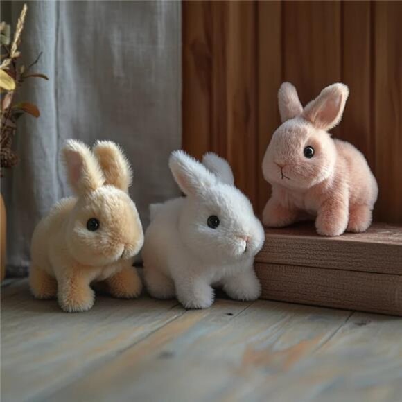 This cute and realistic bunny robot toy is perfect for Easter Interactive Gift - Picture 3 of 10